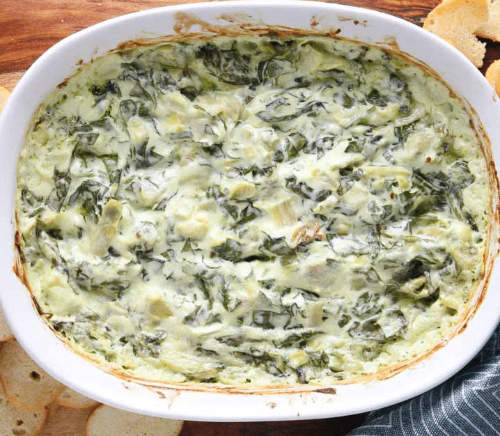 Creamy spinach and artichoke